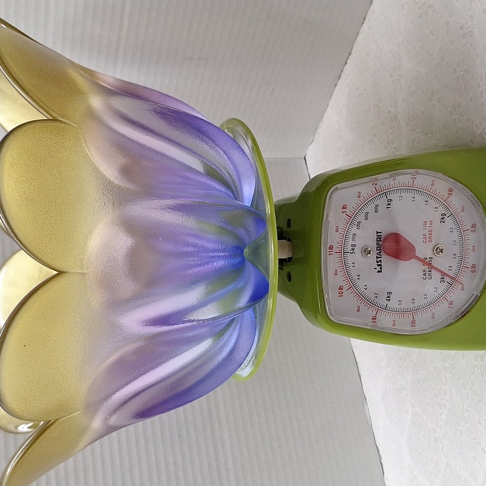 #AEF 3 Piece of Walther Glas Marrakech petal bowls And Plate gold and purple - Picture 11 of 16
